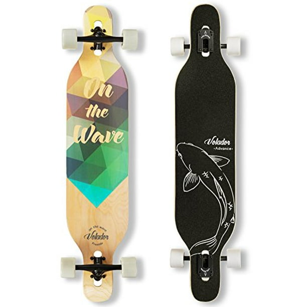 Drop Through Deck - Camber concave 42inch Freeride Longboard Complete Cruiser